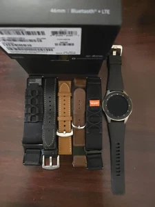 Samsung Galaxy Watch Sm-r800 46 mm argent montre connectée Bluetooth WiFi - Photo 1 sur 2