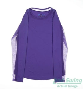 New Womens IBKUL Long Sleeve X-Small XS Plum MSRP $82 - Picture 1 of 3