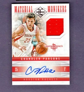 2012-13 PANINI LIMITED MATERIAL MONIKER JERSEY RC AUTO #31 CHANDLER PARSONS #/99 - Picture 1 of 2