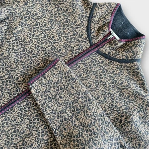 Neve Designs nordische Wollmischung braun Cardigan Pullover Jacke großer durchgehender Reißverschluss - Bild 1 von 6