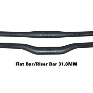 Carbon Fiber Handlebar Mountain Bike Flat Bar Riser Bar 31.8*580-760mm Matte - Picture 1 of 17