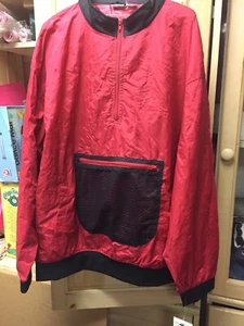 Golf Pro Spirit Golf USA Pullover Windbreaker Size XL Red and Black Jacket Gorp - Picture 1 of 6