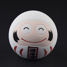 Statuette Daruma Smiley Weiß Glücksbringer Aus Japan Keramik Handgefertigt 40665