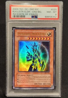 2004 Yugioh Black Luster Soldier - Envoy of the Beginning IOC-025 PSA 8 - Image 1 of 2