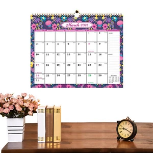 Floral Wall Calendar 2025-2026 18-Month Monthly Planner Month To View Calendar - Picture 1 of 6