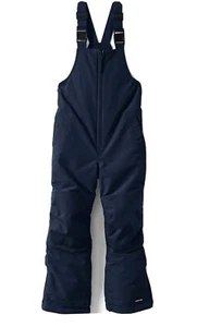 Lands End Kids Squall Iron Knees Snow Bibs Waterproof Blue Sz 12 - Picture 1 of 2