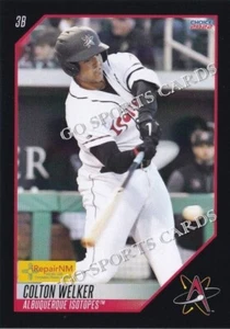 2022 Albuquerque Isotopes SGA Colton Welker RC Rookie Colorado Rockies - Picture 1 of 1