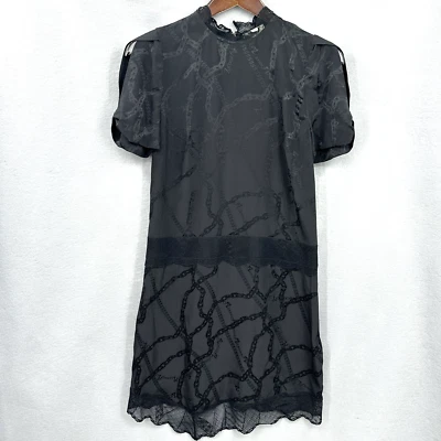 Zadig Voltaire Dress Women S Roberts Jac Chaines Silk Quiet Luxury Acaademia Lux - Image 1 of 4