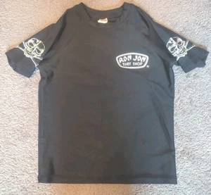 Ron joy Youth sz 8 Rash guard S/S Top Shirt Surf Black - Picture 1 of 4