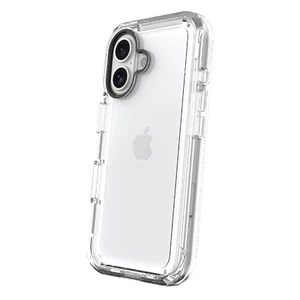 Rugged Clear Phone Case with Holster for iPhone 16, Drop Tested, Grip - Picture 1 of 12