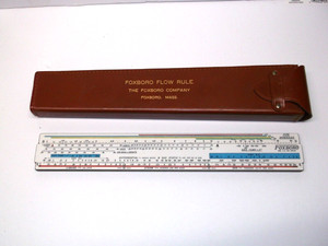 Vintage slide rule Foxboro Flow Rule in mint condition