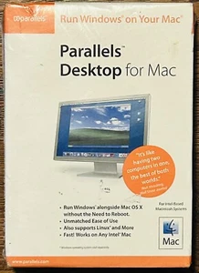 New PARALLELS DESKTOP 3.0 FOR MAC - ORIGINAL VERSION ON CD - NEW & SEALED - Afbeelding 1 van 3
