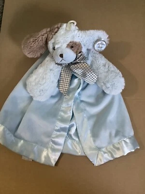 Bearington Baby Collection Cachorro Perro Manta de Seguridad Lovey Peluche Marrón Azul Nueva con Etiquetas Foto 1 de 4