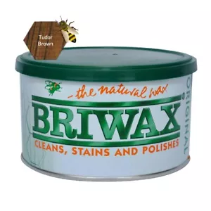Briwax Tudor Brown Original Wood Wax Polish Cleans, Stains & Polishes, 1 Lb - Picture 1 of 1