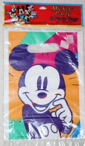  Disney Mickey's Party Children's 8 Party Bags - Picture 1 of 1