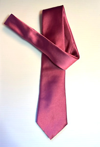 Harrod's 100% Silk Tie Imported from Italy, Pink and Lustrous