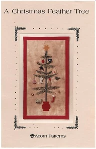 1990 Acorn Patterns A Christmas Feather Tree Schnittmuster ungeschnitten - Bild 1 von 3
