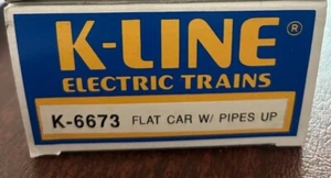 K-LINE Lot of 2. UP Flat Car, M of W Wheel Car.Gently Used. Come in Orig Boxes - Picture 1 of 6