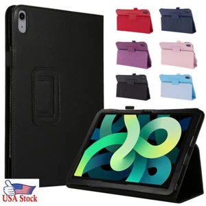 For iPad 2/3/4/5/6/7/8/9th Generation 10.2" 9.7" Two Fold Flip Tablet Case Cover - Picture 1 of 39