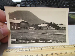 UNPOSTED Real Photo Post Card RPPC, Sitka Alaska Sheldon Jackson Mission - Picture 1 of 3
