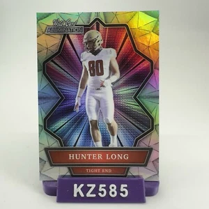 2021 Wild Card Alumination Hunter Long RC REFRACTOR card #ABC-30 - Picture 1 of 2