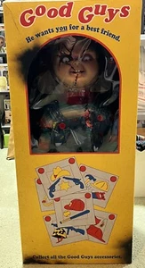 Neu 1/1 Maßstab 32"" Box NECA Good Guys Chucky Life Size Puppe + 200 $ maßgeschneiderte Kleidung - Bild 1 von 11
