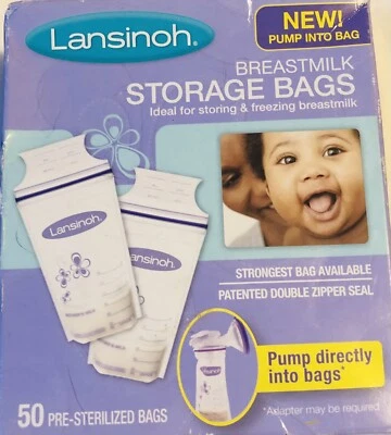 Bolsas de almacenamiento de leche materna Lansinoh 50 unidades Foto 1 de 3