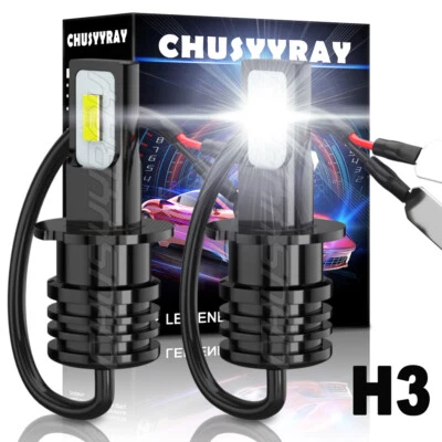 For Lexus ES300 1997-2001 2002 2003 2pcs H3 6000K White LED Fog Light Bulbs USA - Image 1 of 4