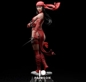 Elektra 3D Printing Figure Unpainted Model GK Blank Kit Sculpture Stock - Picture 1 of 11