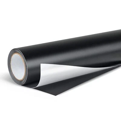 BESUCHE DEN NANAPLUMS-STORE Lya Vinyl Mattschwarz Plotterfolie Vinyl -30,5 x 500 cm PET Vinylfolie Plotter f