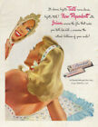 Taste new Pepsodent tooth paste ad 1946 Jon Whitcomb pretty girl Col