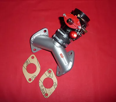 Virago XV400-535 Single Carb Manifold with PWK 34 FLAT SLIDE & Filter - Image 1 of 4