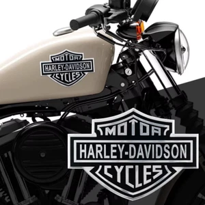 2 Piezas Harley Davidson Emblema Motocicleta Calcomanía Tanque de Combustible Gas Insignia "4.25 x 3" - Imagen 1 de 11