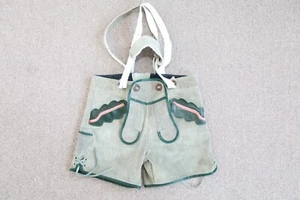 Paar Kinder Lederhose (traditionelles bayerisch Design) - Bild 1 von 7