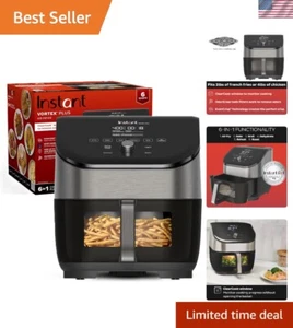 6QT Instant Vortex Plus Air Fryer - 6-in-1 Functions, Rapid Cooking Technology - Picture 1 of 10