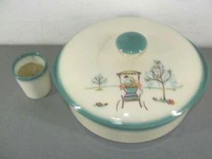 BROCK OF CALIFORNIA FOREVER YOURS ๐ COVERED CASSEROLE DISH VOTIVE CANDLE ๐ฏ๏ธ - Picture 1 of 10