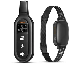 Wiederaufladbares elektrisches Hundetraining Halsband Schock Vibration Piepton wasserdicht Fernbedienung - Bild 1 von 9