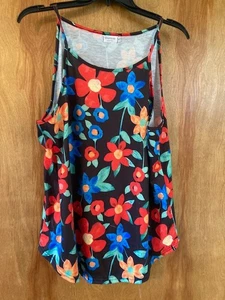 Top con correa de espagueti Sherosa - Colorfu/Floral - XL - NUEVO SIN ETIQUETAS - Imagen 1 de 1