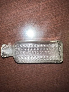 Antique POISON VAPO CRESOLENE embossed & labeled July 23 1894 4” size - Picture 1 of 14