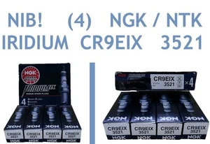 NIB! (4) Genuine NGK 3521 Spark Plug Iridium IX CR9EIX FREE Ship! - Picture 1 of 4