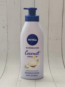 NIVEA Oil Infused Coconut and Monoi Oil Body Lotion, Fast-Absorbing, 16.9 fl oz - Picture 1 of 2