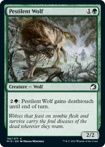 x1 Pestilent Wolf - Innistrad: Midnight Hunt - NM - MTG - Picture 1 of 1