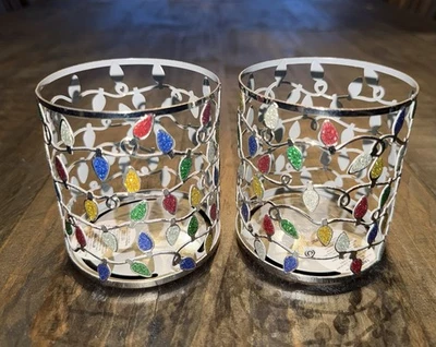 Juego de candelabros de mecha única luces navideñas multicolores Bath & Body Works nuevo Foto 1 de 4