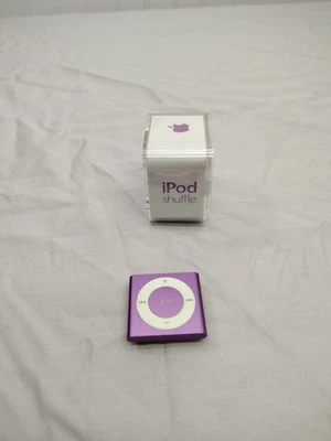 Apple iPod shuffle 4-го поколения фиолетовый 2GB MP3-плеер A1373  - Изображение 1 из 4