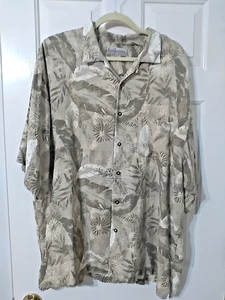 FIELDMASTER 100% Rayon Gr. XL Kurzarm Hemd mit Knopfleiste grün/brn - Bild 1 von 10
