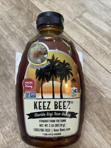 Keez Beez 100 % Florida Keys roher Honig Wildblume gentechnikfrei 32 Unzen - Bild 1 von 13