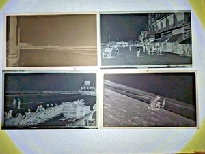 Foto de seguridad antigua de colección negativa paseo marítimo playa Atlantic City NJ - Imagen 1 de 7