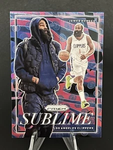 JAMES HARDEN 2024-25 PRIZM BASKETBALL SUBLIME PRIZM CASE HIT SSP #18 CLEAN 🔥 - Picture 1 of 2