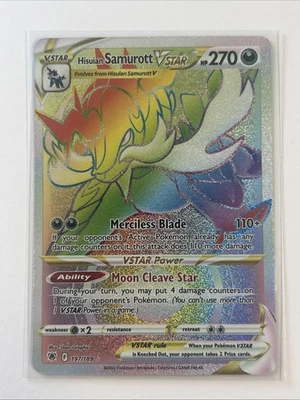 Hisuian Samurott VSTAR (Secret) 197/189 Swsh10: Astral Radiance Holo - Image 1 of 2