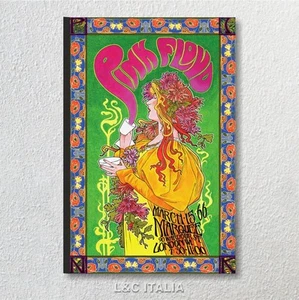 Pink Floyd 3 Marquee 66 QUADRO SU TELA 50x80 STAMPA POSTER VINTAGE MUSICA CASA - Foto 1 di 1